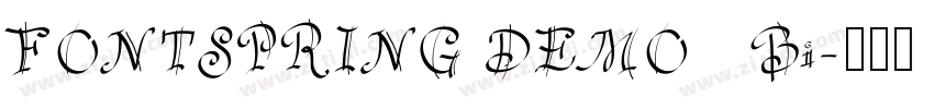 FONTSPRING DEMO   Bi字体转换